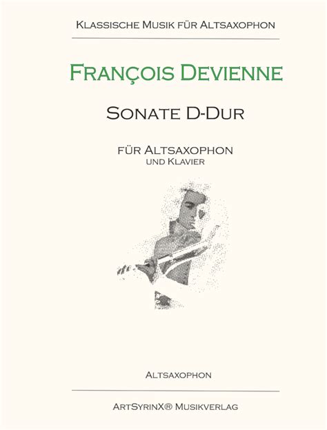 François Devienne Sonate in D Dur für Altsaxophon und Klavier