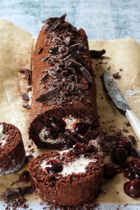 Black Forest Gateau Roulade Chef Shane Smith