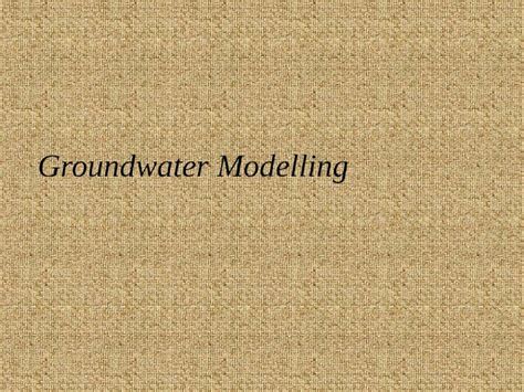 Ppt Groundwater Modelling Dokumentips