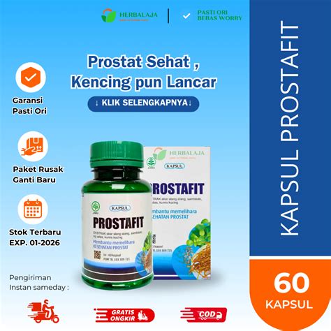 Jual Resmi Prostafit Original Herbal Obat Prostat Bengkak Radang Prostatitis Infeksi Saluran