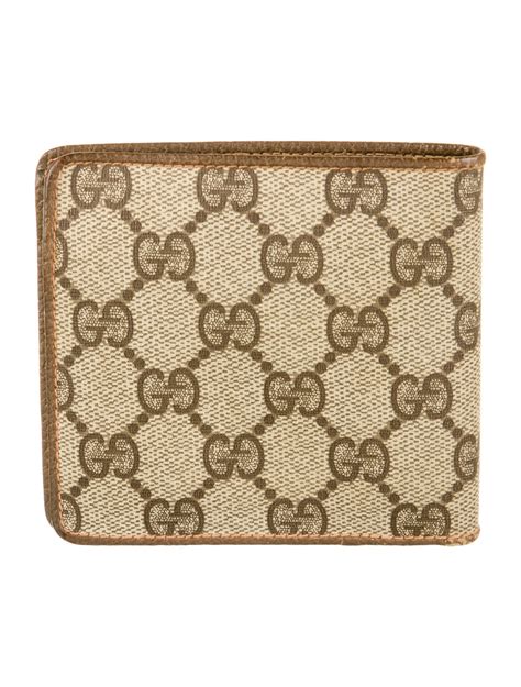 Gucci GG Canvas Canvas Bifold Wallet Brown Wallets Accessories