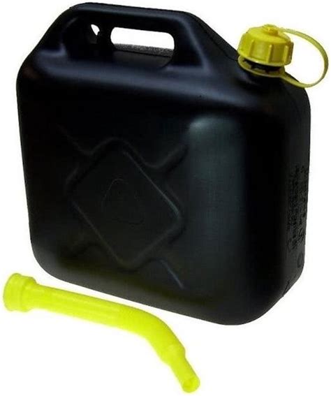 2x Jerrycan Zwart 20 Liter Inclusief Schenktuit Bol