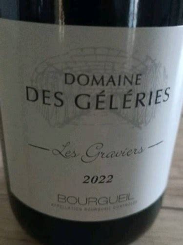 Domaine Des G L Ries Les Graviers Bourgueil Vivino Us