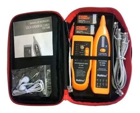 Kit Localizador Testador De Cabos Caneta Indutiva Zumbidor