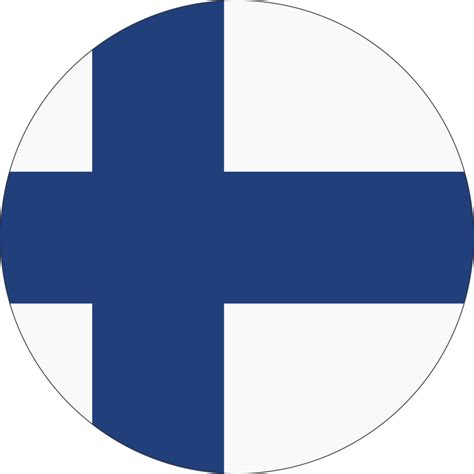 Circle flag of Finland. 11571467 PNG