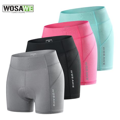 Wosawe Women S Mountain Bike Shorts D Padded Cycling Underwear Quick