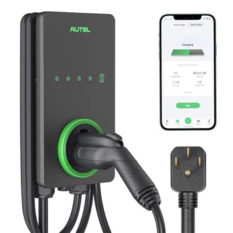 Autel Home Level 2 Ev Charger Up To 40amp 240v Indooroutdoor Fast Electric Vehicle Charging