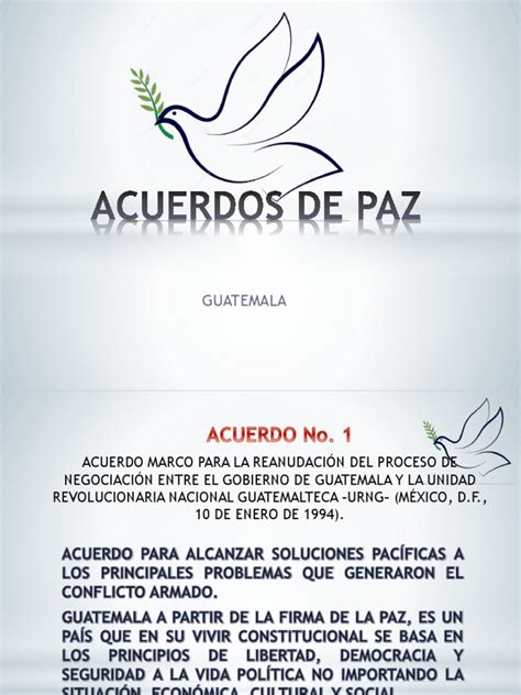 Acuerdos De Paz Guatemala Pdf