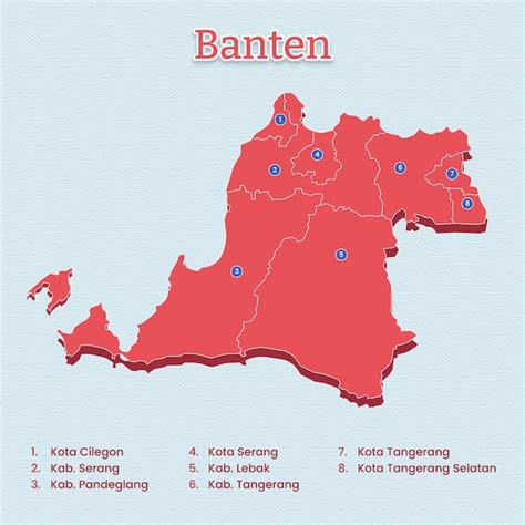 Premium Vector | Banten Province Map template for vector assets