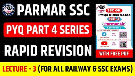 Parmar Ssc Gk Pyq Part Rapid Revision Lecture Parmar Ssc Pyq