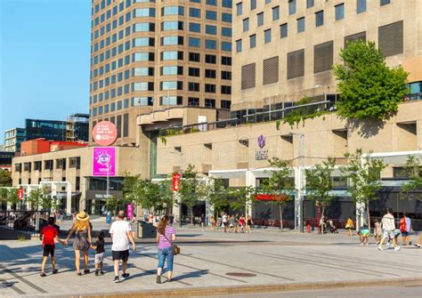 Central Place Des Arts Square in Montreal Downtown, Canada Editorial Photo - Image of highrise ...