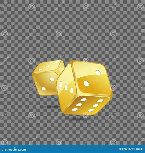 Golden Rolling Dice Stock Vector Illustration Of Ibackground 89631479