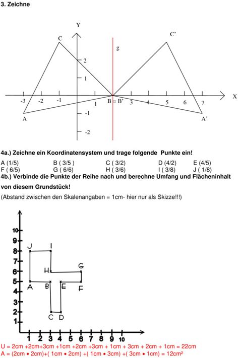 Übungsblatt zu Koordinatensystem