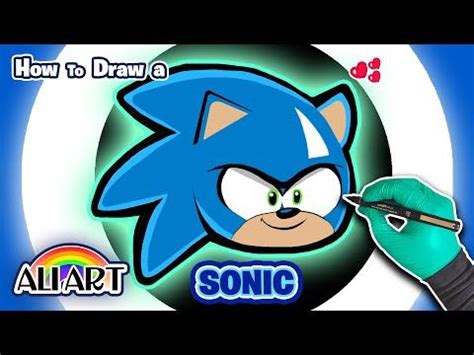 How To Draw Sonic Easy Step By Step Tutorial Drawing | Art Lesson