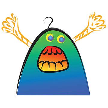 Scary Monster Cartoon Drawing Illustration Vector Vector, Drawing ...