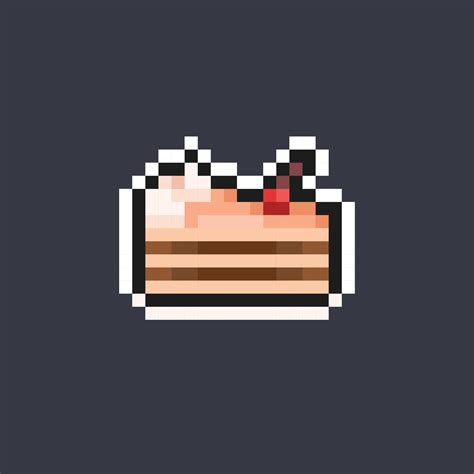 piece of cake in pixel art style 44588496 Vector Art at Vecteezy