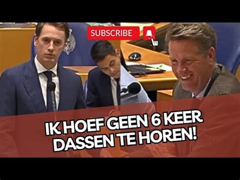 Prachtig Martin Bosma Zet Drammer Dassen Op Zijn Plek Ik Hoef Geen