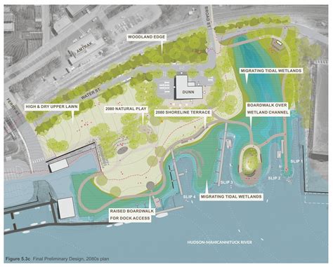 Hudson's waterfront park adapting to river rise with new design