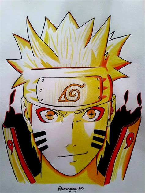 Naruto Bijuu Mode Drawing