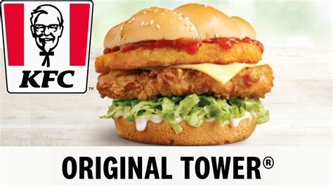 Checkout Basket Kfc Original Tower Burger Youtube