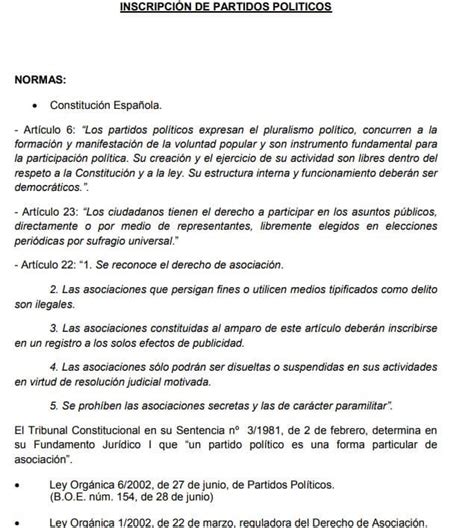 Conoce Los Requisitos Para Formar Un Partido Político En España 【2024