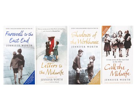 Jennifer Worth Collection 4 Book Set Call The Midwife Shadows Of The