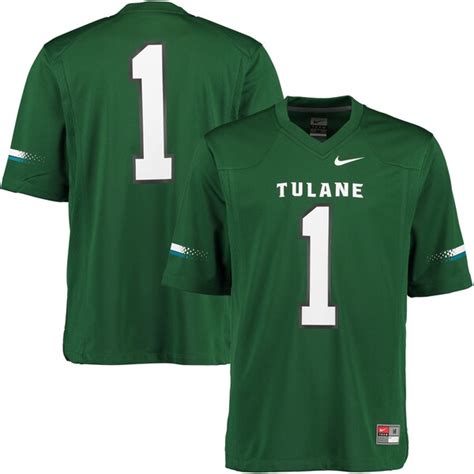 #1 Tulane Green Wave Nike Game Jersey - Green - Fanatics.com