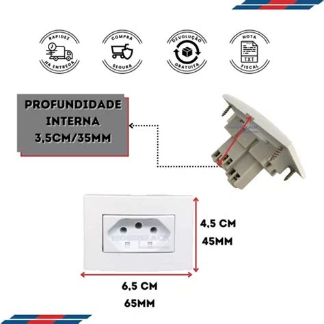 Tomada Para Movel A Margirius Branco Painel Embutir C Venda Em