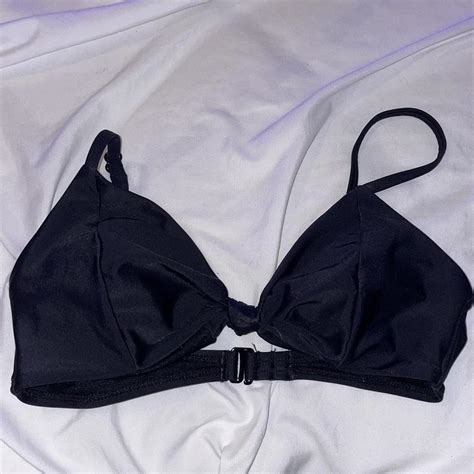 No Boundaries Black Tie Bikini Top Supa Cute Tie In Depop
