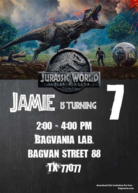 15 Editable Jurassic World Logo Template