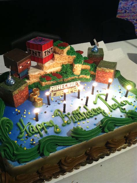 Minecraft Sheet Cake Ideas Design Corral