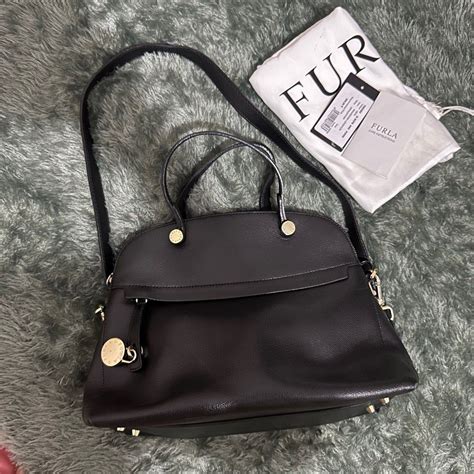 Furla Piper Dome Black On Carousell