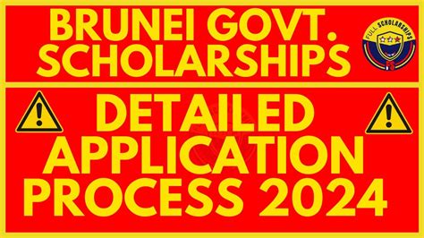 STEP BY STEP APPLICATION GOVERNMENT OF BRUNEI DARUSSALAM SCHOLARSHIP