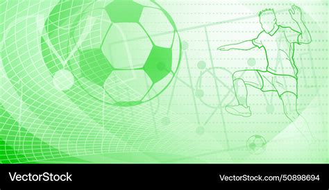 Football Themed Background Royalty Free Vector Image