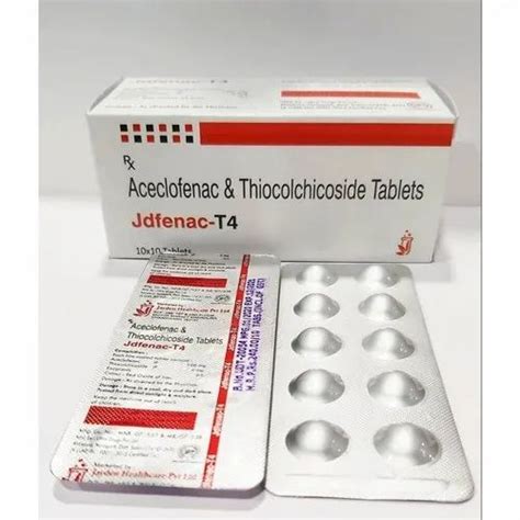 Jdfence T Aceclofenac Thiocolchicoside Tablets Prescription At Rs