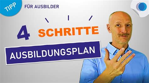 In 4 Schritten zum Ausbildungsplan Praxistipp für Ausbilder YouTube