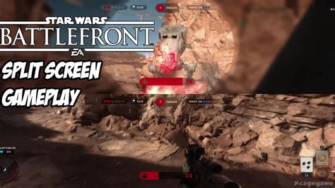 Star Wars Battlefront Survival Tatooine Split Screen Gameplay Ps