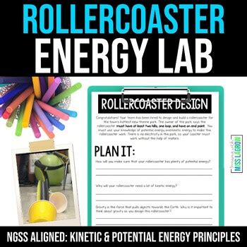 STEM Energy Rollercoaster Lab Science Activity For Kinetic And