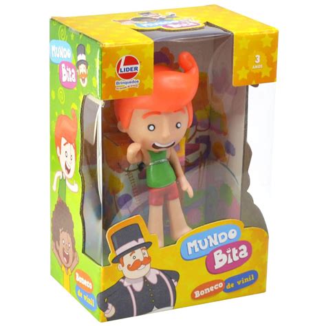 Mundo Bita Boneco Tito Vinil Macio 14cm Lider Brinquedos Líder