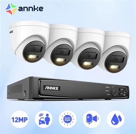 Annke 16ch 12mp Berwachungs Kamera Smart Dual Light Sicherheits Schutz