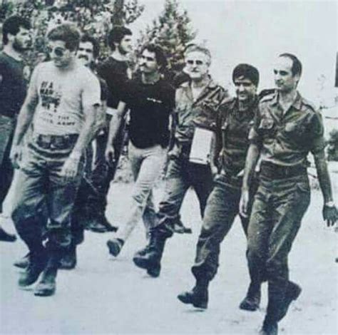 70s War Of Lebanon Bachir Gemayel L On A Front Visit With Samir