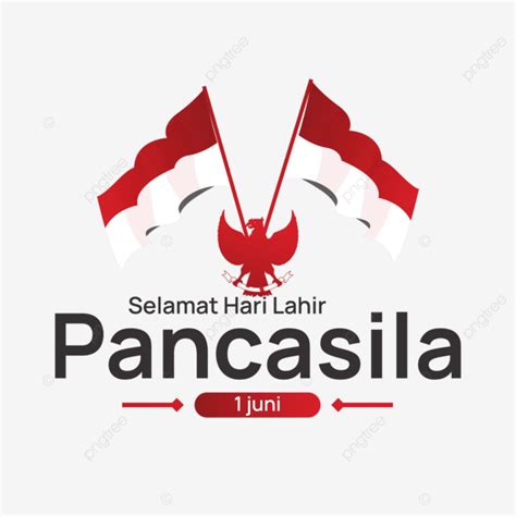 Feliz Cumplea Os Pancasila Junio Dise O Con Bandera Indonesia Vector