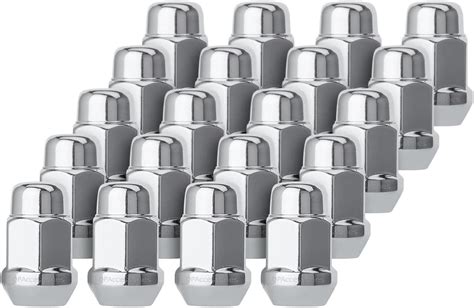 Amazon DPAccessories 1 2 20 Lug Nuts Chrome 19mm Hex Closed End