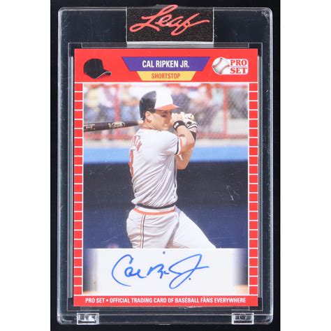 Cal Ripken Jr Leaf Pro Set Sports Autographs Red Psacrja