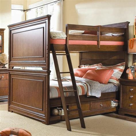 Elite Classics Full Size Bunk Bed With Underbed Drawer Box By Lea