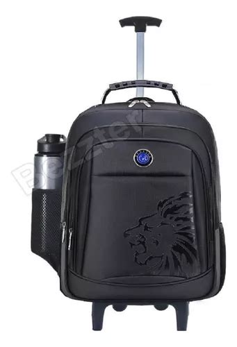 Mochila Unisex Lion School College Work Rodinhas MercadoLibre