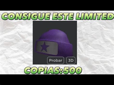 LIMITED GRATIS CONSIGUE ESTE GORRO DE ESTRELLA GRATIS EN ROBLOX YouTube