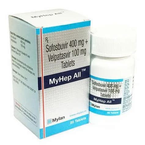 Sofosbuvir Mg Velpatasvir Mg Tablets Mylan Tablet At Rs