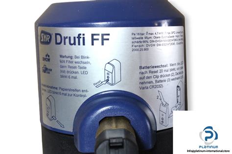 SYR DRUFI FF CARTRIDGE FILTER Platinum International