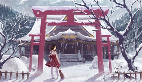 Anime Shrine Background